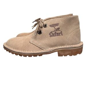 Safari Tan Suede Chukka Lace Up Ankle Boots Size 6 UK / 7 US